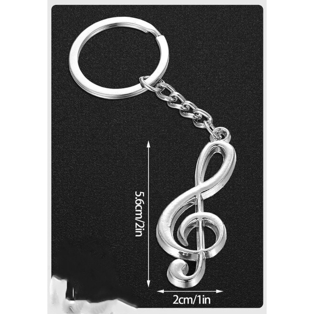 Personalized Broadway Musical Keychain: Double Sided Photo, Music Key - Picture 6 of 7